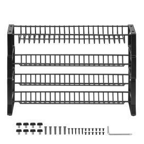 Detachable Spice Rack Organizer for Cabinet, 4 Tie Stackable Seasoning Organizer, Spice Jars Kitchen Storage for Countertop Kitchen Pantry Cupboard