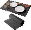 24"×16" Grey Stone Dish Drying Mats for Kitchen Counter
