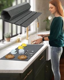 Large Stone Dish Drying Mat for Kitchen Counter