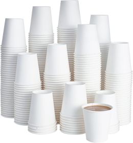 270 Pack 10 oz Disposable Paper Coffee Cup, Drinking Cups for Water, White Paper Hot Coffee Cups, Suitable for Party, Picnic, Travel, and Events
