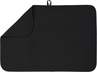 XL Dish Mat Microfiber Dish Drying Mat, Super absorbent (Black, 17" x 24")