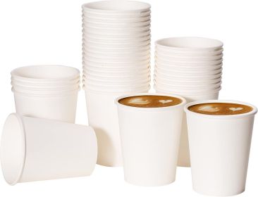 Coffee Paper Cups 8 oz [300 pack], Disposable Coffee Cups, Hot Coffee Cups, Office (8 oz 300 pack)