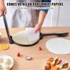 Tortilla Press, 10 Inch Tortilla and Roti Maker, Cast Iron Heavy Duty Tortilladora Press, Pre-Seasoned Pataconera Maker with 100 Pcs Parchment Paper