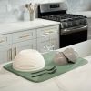 Dish Drying Mat XL, 18' x 24', Absorbent Microfiber Kitchen Counter Mat, Dish Drying Pad for Dishes, Utensils, Pots and Pans, Extra Large, Sage Green