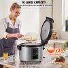 Commercial Rice Cooker, 45-Cup Rice Cooker, 9.51 Qt / 9 Liter Large Rice Cooker and Warmer with Nonstick Inner Pot, Fast Cooking and 12-Hour Keep Warm