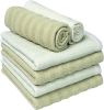 Premium Dish Cloths 13"x13" (6 Pack) | 100% Natural Ring Spun Cotton | 400 GSM | Highly Absorbent & Soft |Yarn Dyed & Solid Dyed Terry Dish Cloth Set