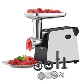 Meat Grinder, 3 Lbs/Min Capacity Electric Meat Grinders with Blade, Grinding Plate, Sausage Maker, Kubbe Kit (Default: Default)