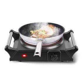 Electric Single Burner Portable Heating Hot Plate Stove Countertop RV Hotplate With 5 Temperature Stepless Adjustments Portable (Option: Single)