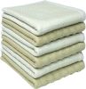 Premium Dish Cloths 13"x13" (6 Pack) | 100% Natural Ring Spun Cotton | 400 GSM | Highly Absorbent & Soft |Yarn Dyed & Solid Dyed Terry Dish Cloth Set